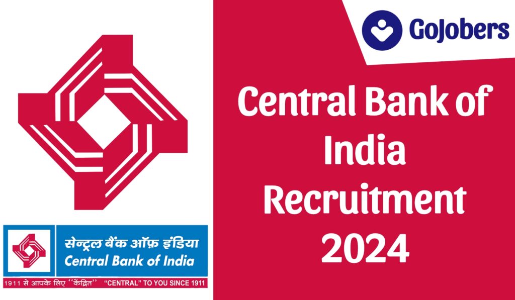 Central Bank of India SO Recruitment 2024 Notification